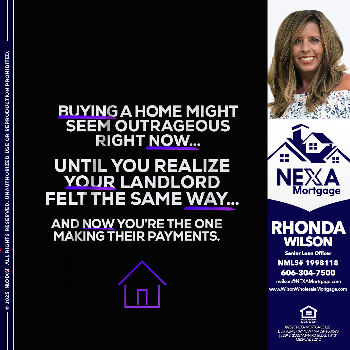 BUYING A HOME - Rhonda Wilson -Senior Loan Officer