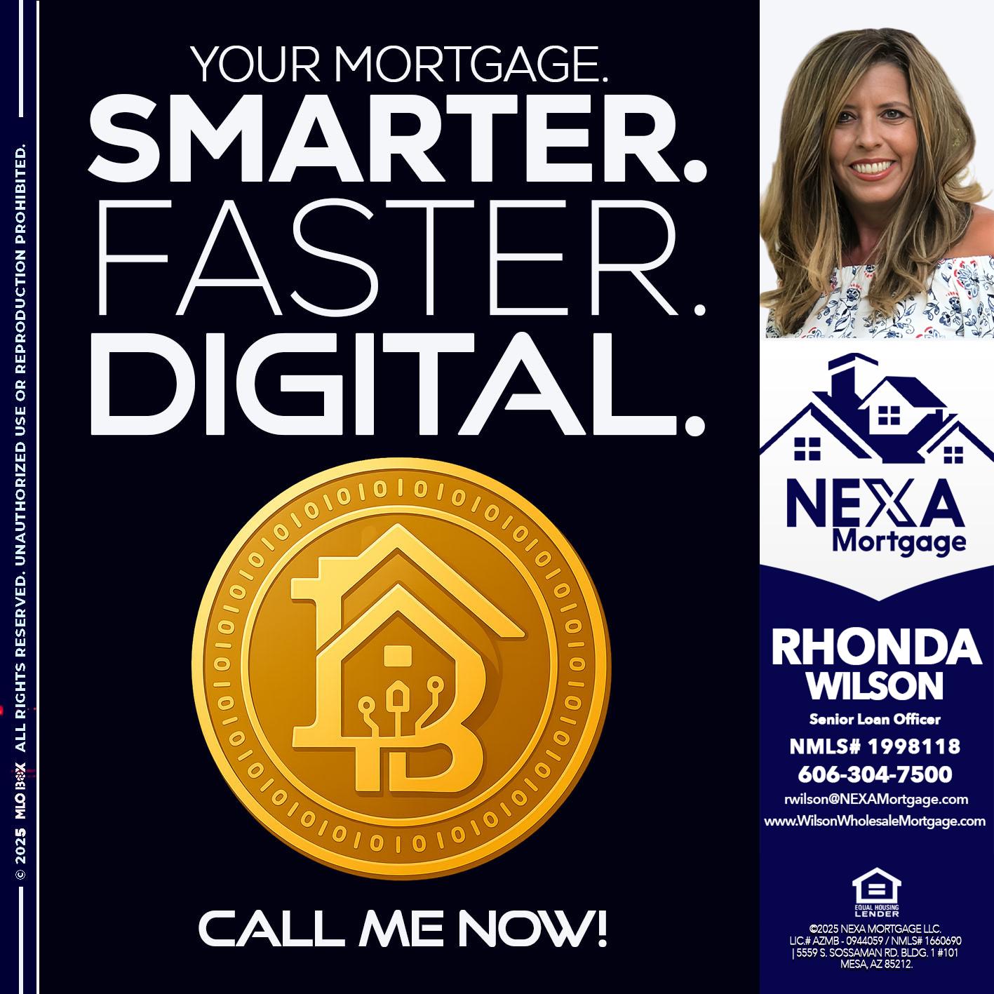 YOUR MORTGAGE - Rhonda Wilson -Senior Loan Officer