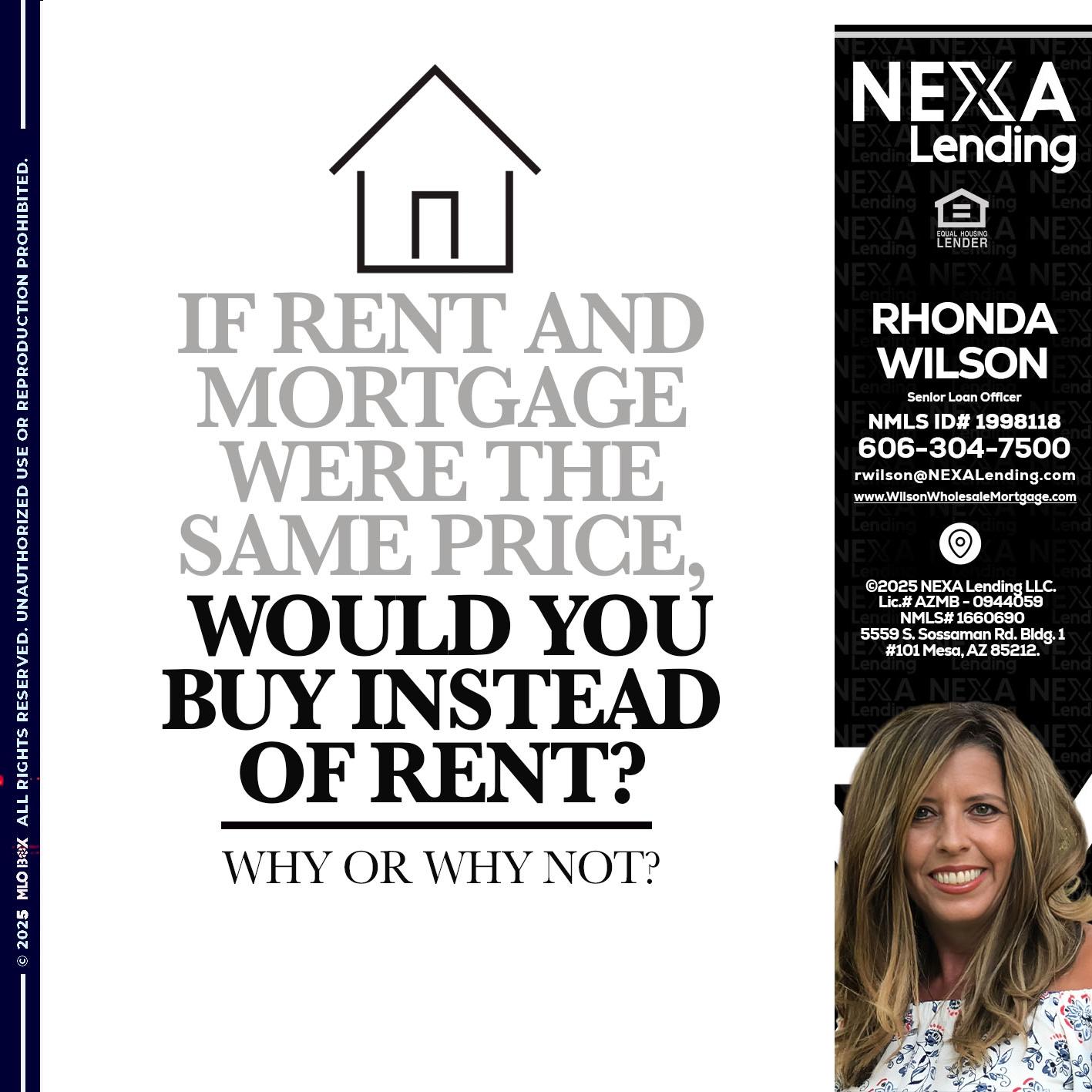 IF RENT - Rhonda Wilson -Senior Loan Officer