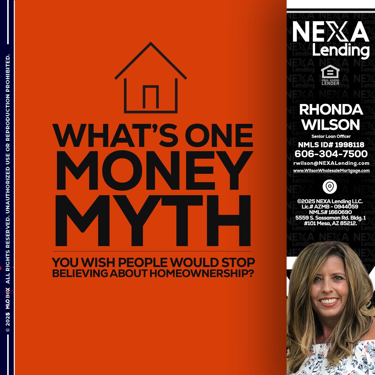 WHATS ONE - Rhonda Wilson -Senior Loan Officer