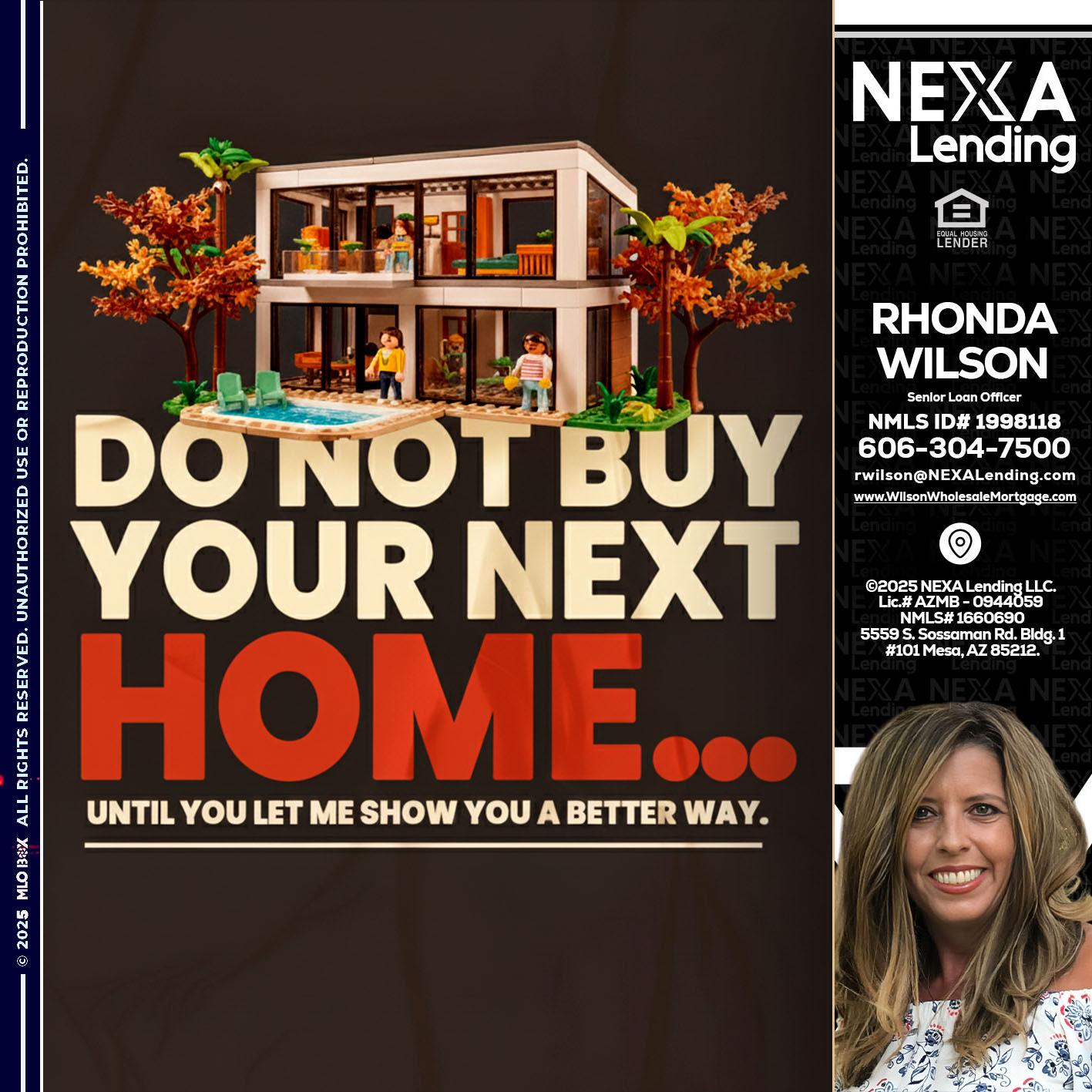 DO NOT BUY - Rhonda Wilson -Senior Loan Officer