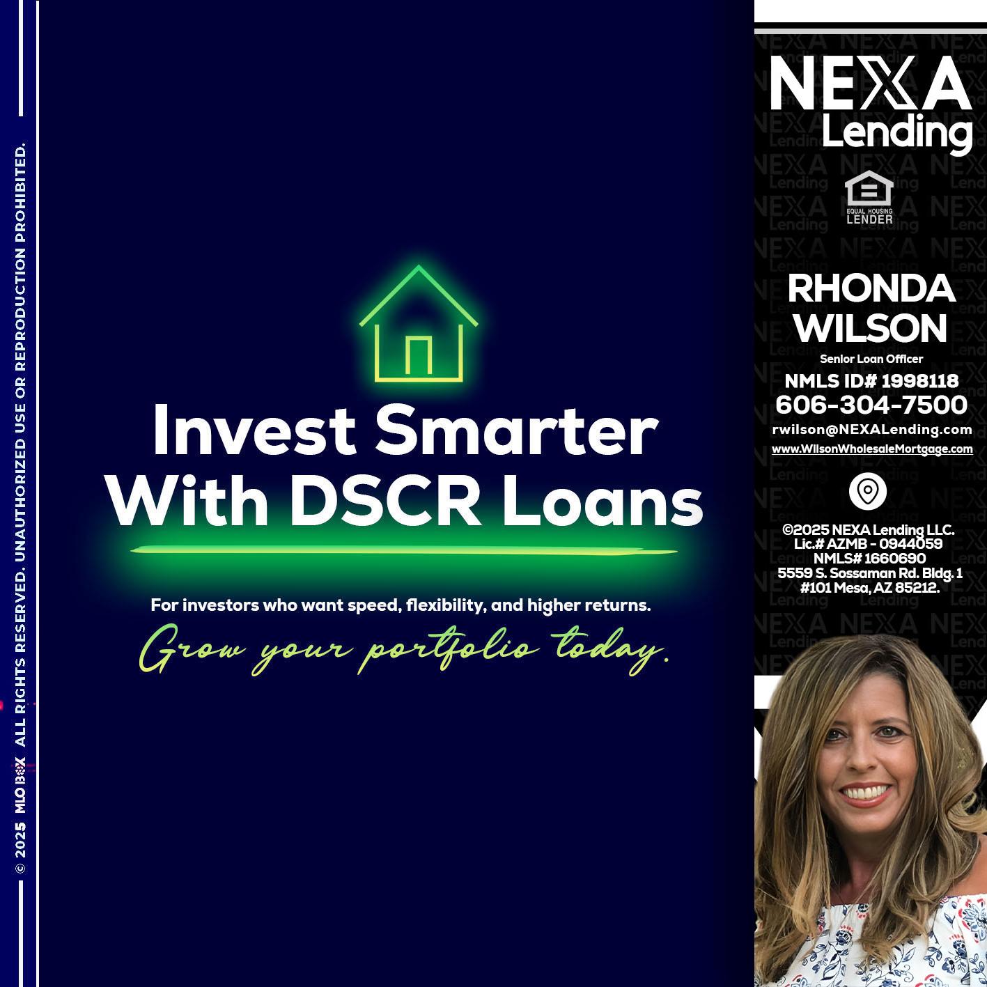 DSCR - Rhonda Wilson -Senior Loan Officer