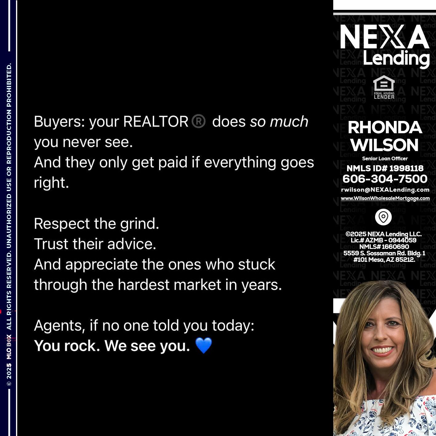 BUYERS - Rhonda Wilson -Senior Loan Officer