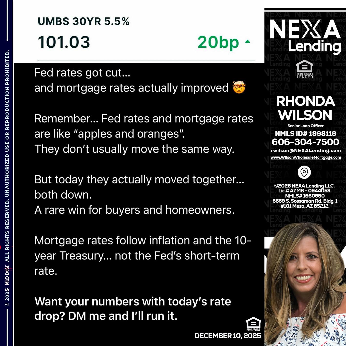 101.3 - Rhonda Wilson -Senior Loan Officer
