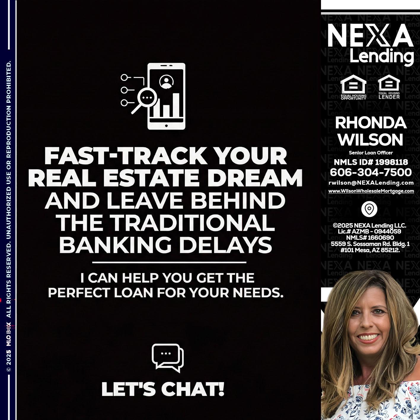 FAST TRACK - Rhonda Wilson -Senior Loan Officer