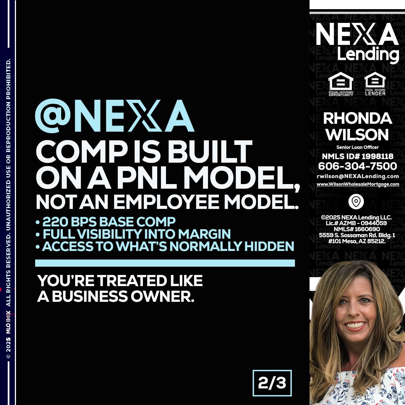 2 OF 3 - Rhonda Wilson -Senior Loan Officer