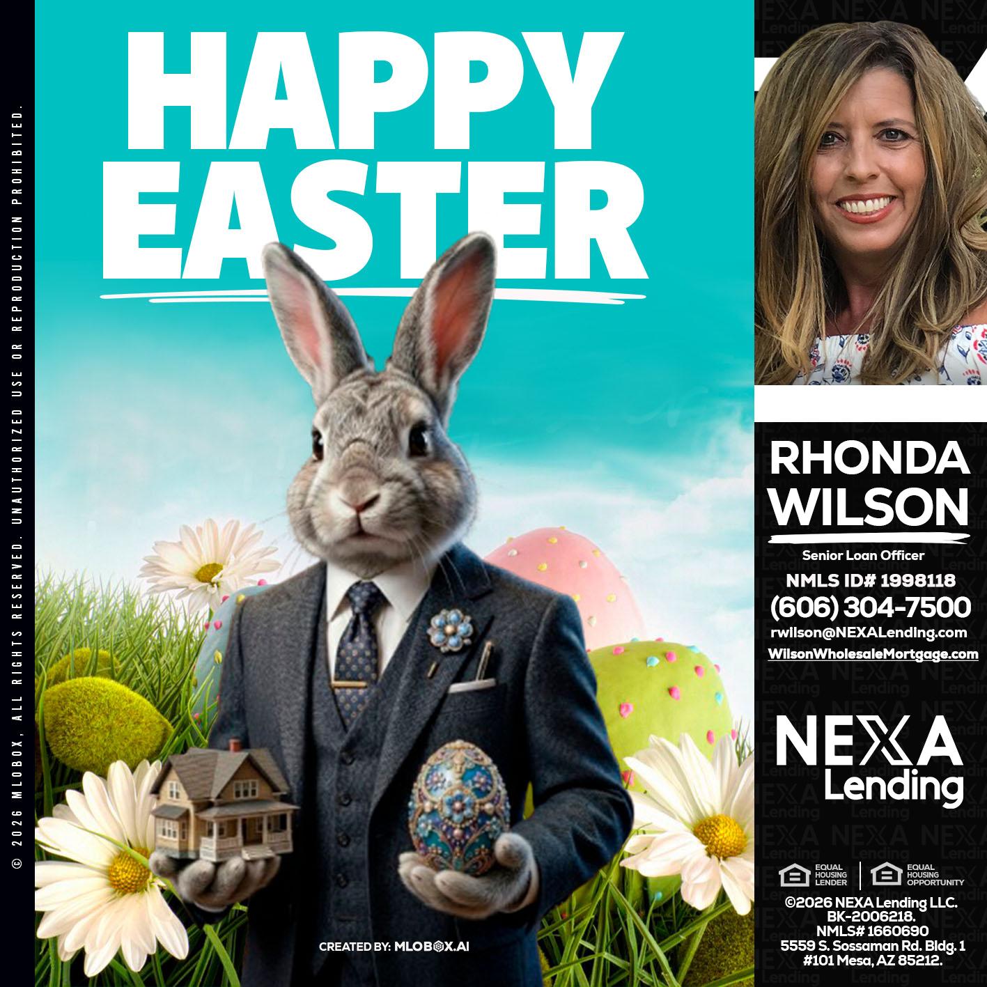HAPPY EASTER - Rhonda Wilson -Senior Loan Officer