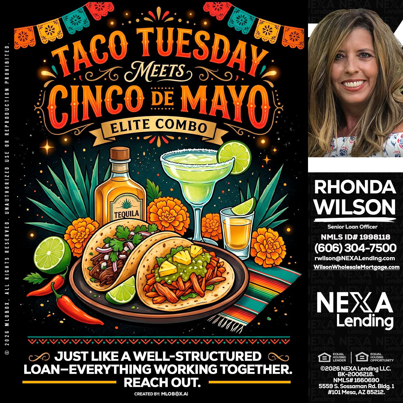 TACO TUESDAY - Rhonda Wilson -Senior Loan Officer