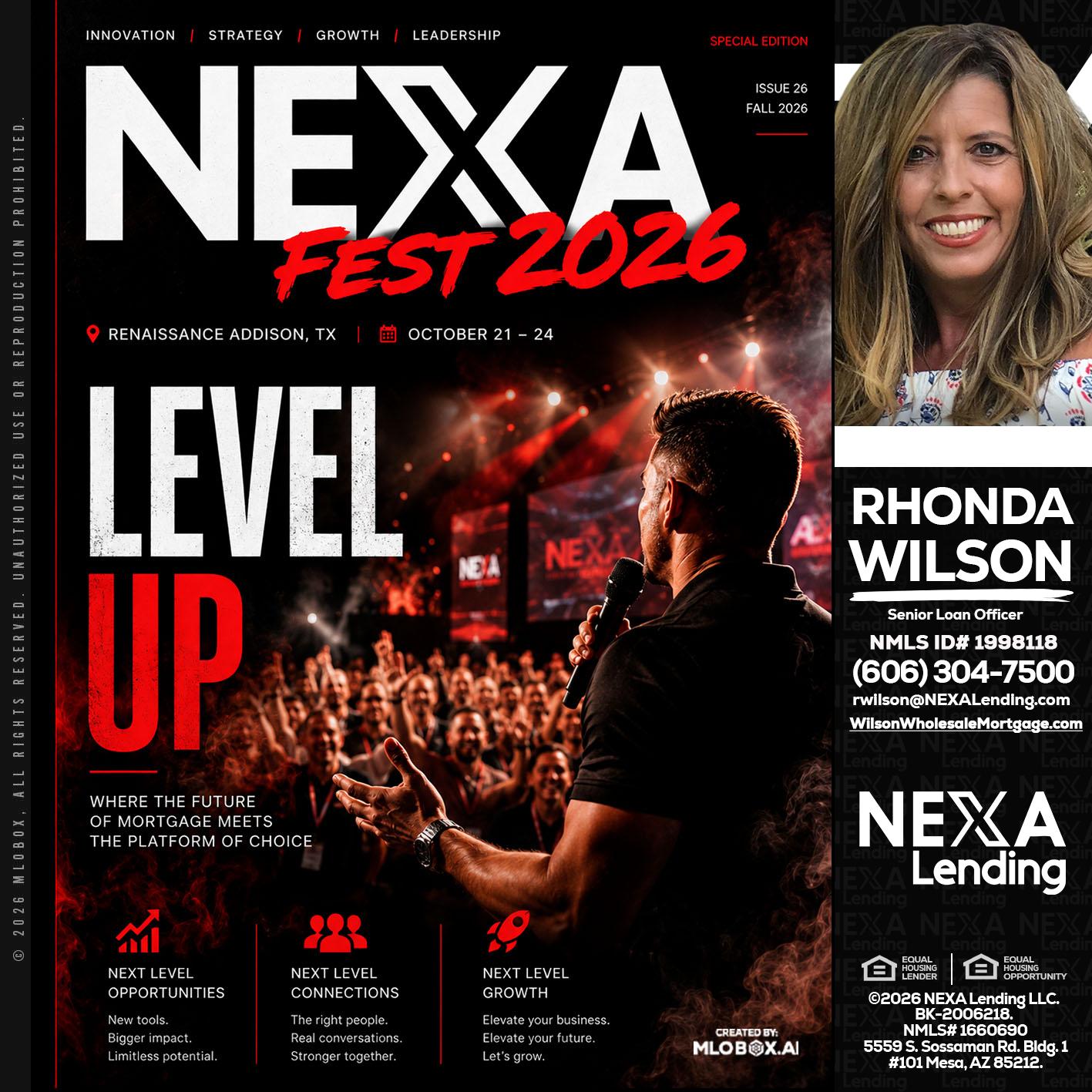 NEXA FEST 2026 - Rhonda Wilson -Senior Loan Officer