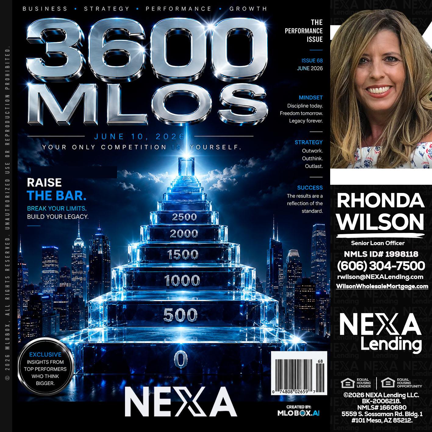 3600 MLOs - Rhonda Wilson -Senior Loan Officer