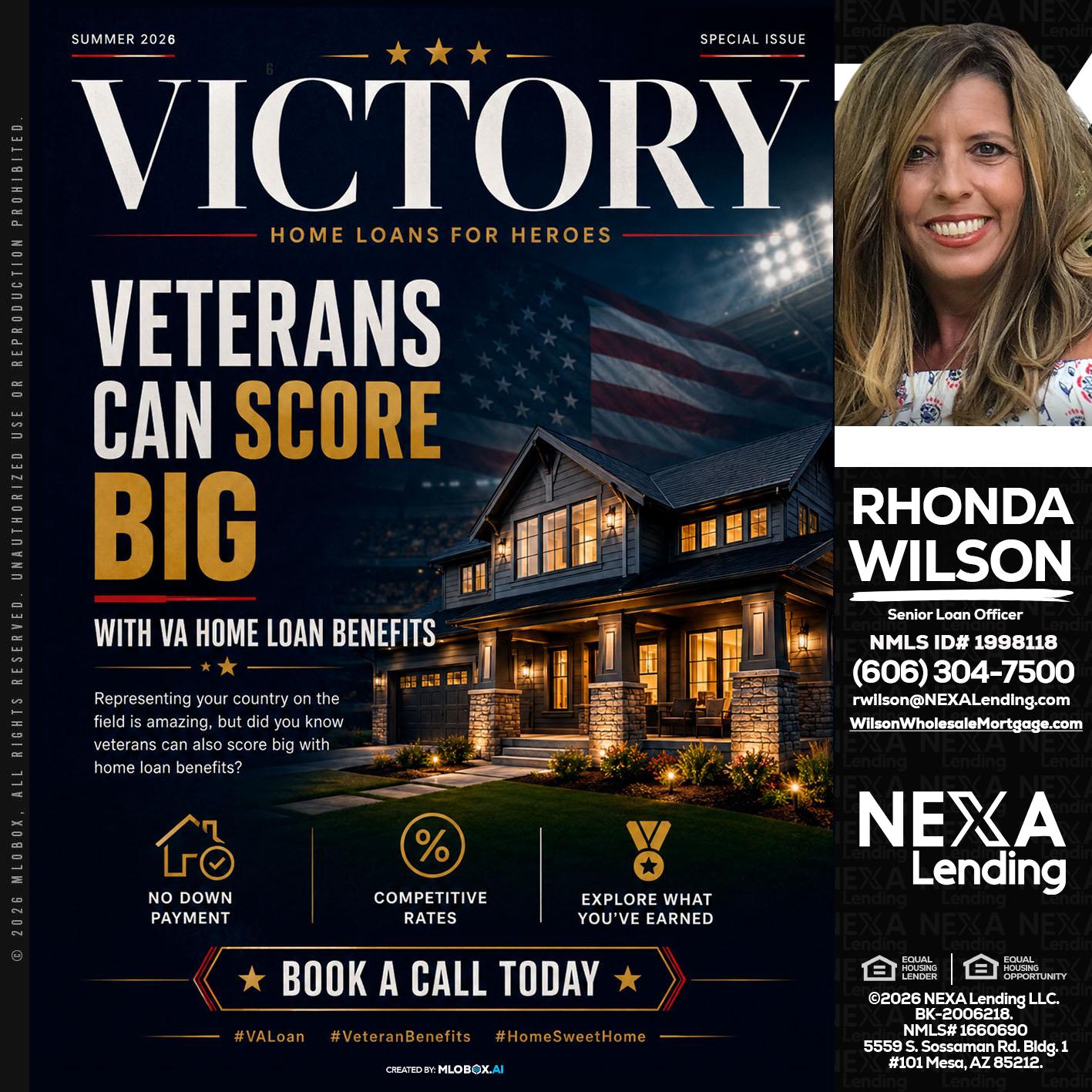 VICTORY - Rhonda Wilson -Senior Loan Officer