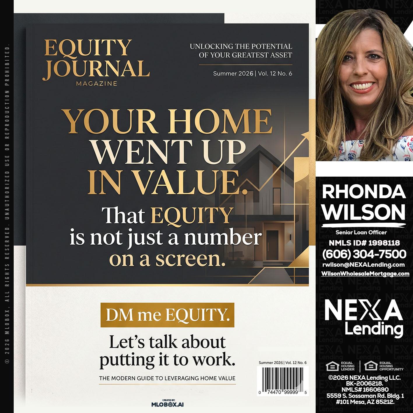 YOUR HOME - Rhonda Wilson -Senior Loan Officer