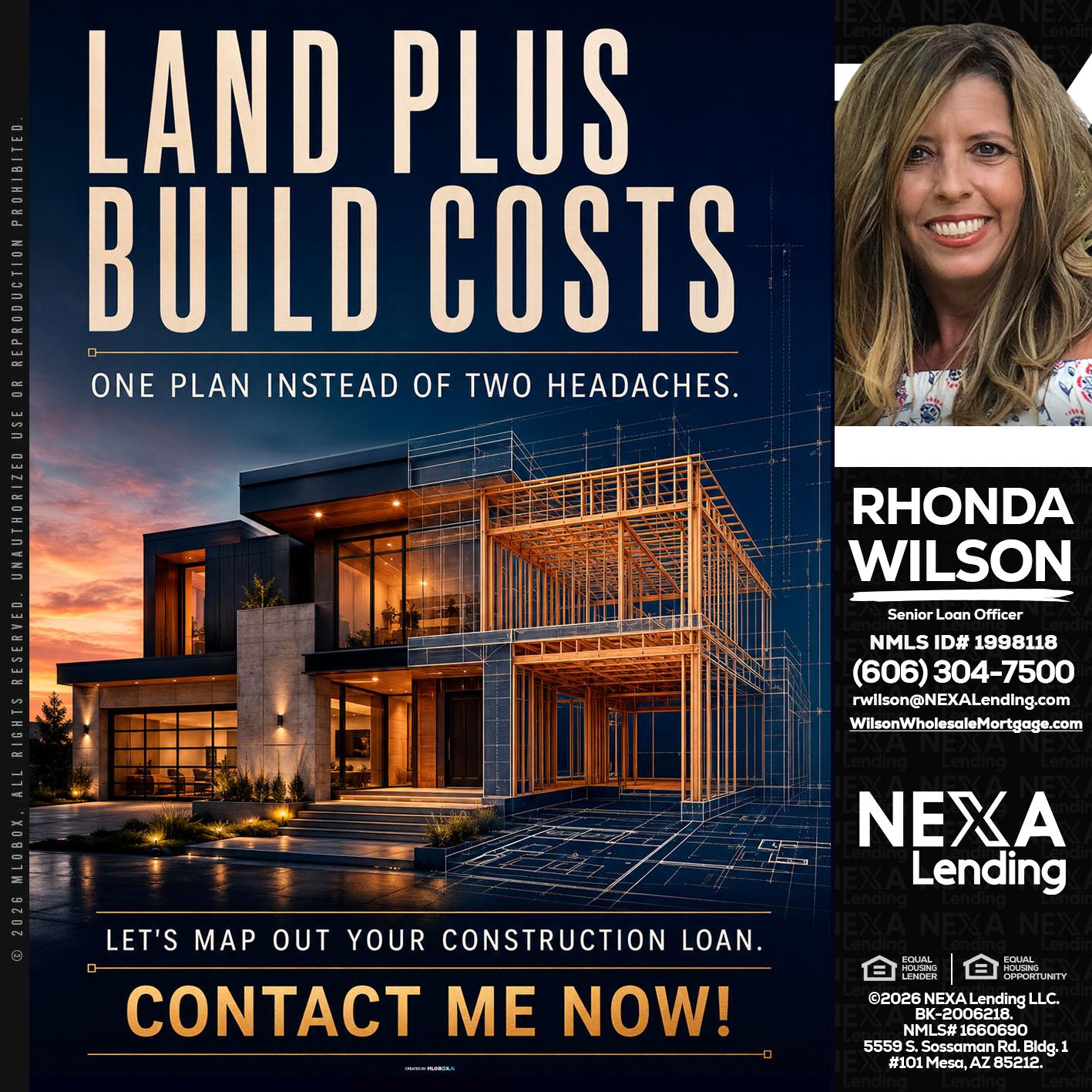 LAND PLUS - Rhonda Wilson -Senior Loan Officer